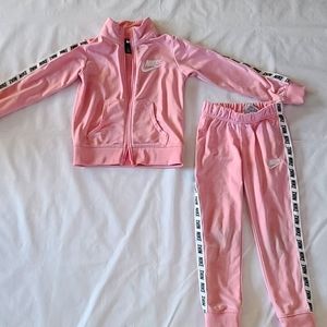 Toddler Girls Sportswear Logo Track Suit Set